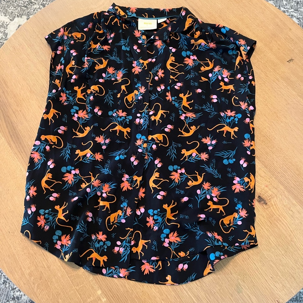 Anthropologie Maeve blouse size small
